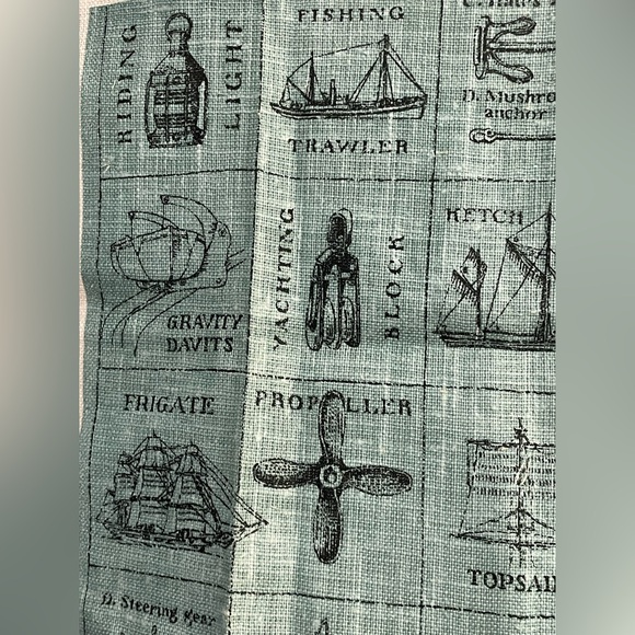 Kay Dee Handprints 100% Pure Linen Nantucket Dish Towel . NWT - Picture 5 of 10